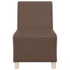 vidaXL Modular Sofa Unit Armless 2 pcs Brown 55 x 74 x 82 cm