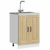 vidaXL Sink Base Cabinet Kalmar Sonoma Oak 60x46x81.5 cm Engineered Wood