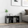 vidaXL Bed Cabinets 2 pcs High Gloss Grey 40x30x40 cm Engineered Wood
