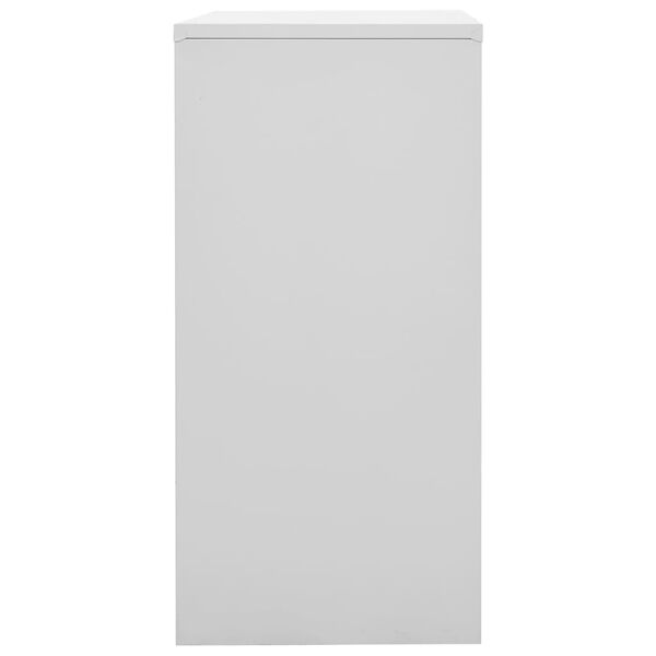 vidaXL Locker Cabinets 2 pcs Light Grey and Green 90x45x92.5 cm Steel