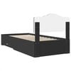 vidaXL Bed Frame with Headboard Black 75 x 190 cm Engineered Wood