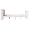 vidaXL Bed Frame without Mattress White 120x200 cm Solid Wood Pine