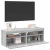 vidaXL TV Cabinets 2 pcs with LED Lights Grey Sonoma 60x35x40 cm
