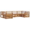 vidaXL Sofa Sets 6 pcs Natural Solid Acacia Wood
