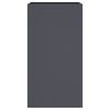 vidaXL Planter Anthracite 42x38x75 cm Steel