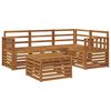 vidaXL Outdoor Sofa Set 5 pcs Natural