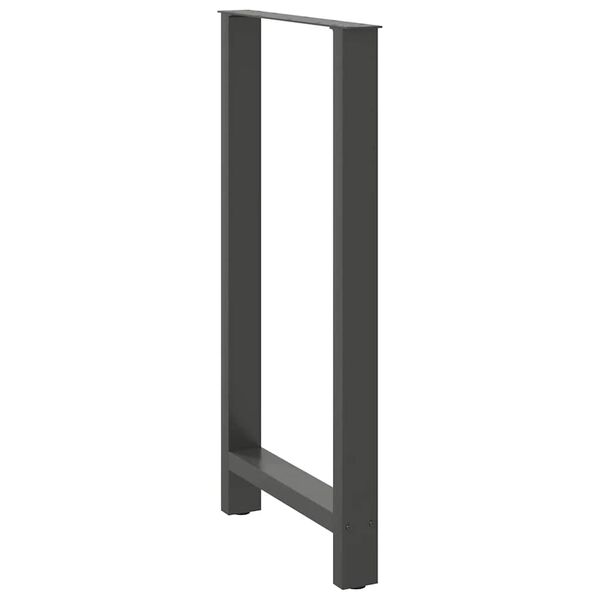vidaXL Bar Table Legs Anthracite 2 pcs 60x(110-111) cm Steel