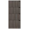 vidaXL Shoe Cabinet with 4 Doors Grey Sonoma Oak 59x24x136 cm Engineered Wood