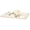 HuggleHounds Fleece Pet Mat S Wool White