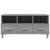 vidaXL TV Cabinet Grey Sonoma 102x36x50 cm Engineered Wood