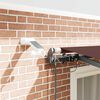 vidaXL Automatic Retractable Awning with LEDs Brown 300x250 cm