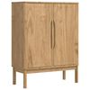 vidaXL Sideboard Wax Brown 70 x 30 x 70.5 cm Solid Pine Wood