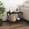 vidaXL Side Table Black 55x38x45 cm Engineered Wood