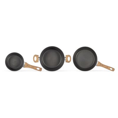 Livoo 5-Piece Cookware Set Aluminium Black
