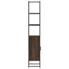 vidaXL Bathroom Cabinet Brown Oak 33x33x185.5 cm Engineered Wood