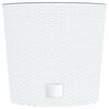 vidaXL Planter with Removable Inner White 15 / 15.3 L PP Rattan