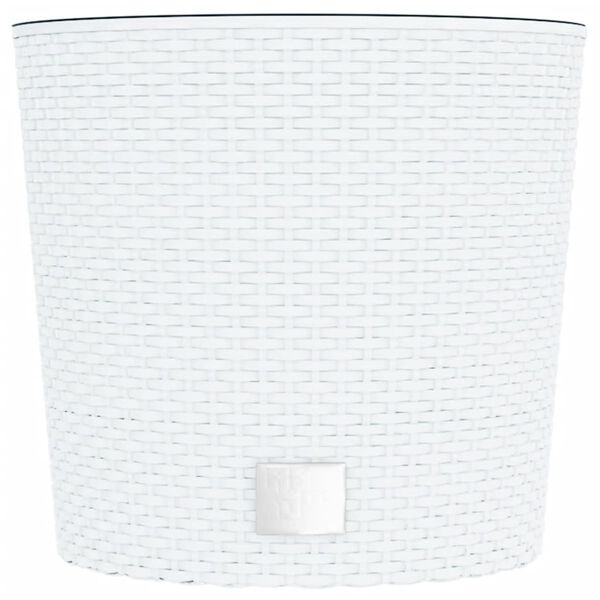 vidaXL Planter with Removable Inner White 15 / 15.3 L PP Rattan