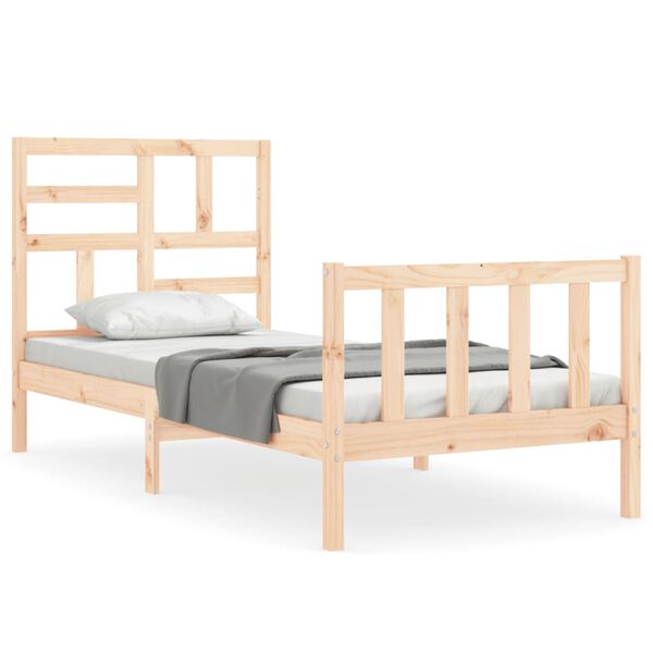 vidaXL Bed Frame without Mattress 90x200 cm Solid Wood Pine