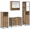 vidaXL Bathroom Furniture Set 4 pcs Artisan Oak Engineered Wood