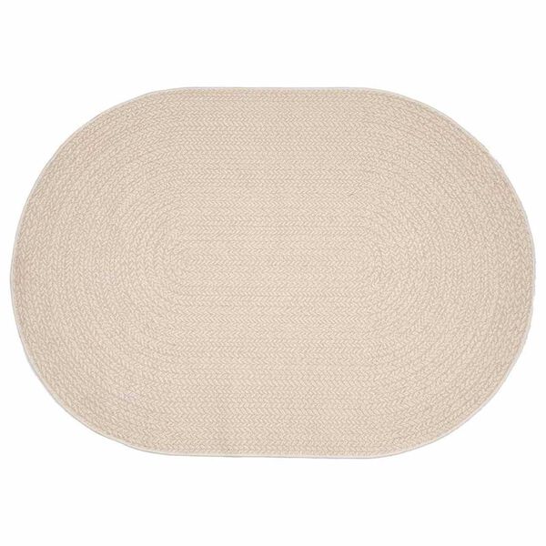 vidaXL Rug ZIZUR Cream 170 x 120 cm Polypropylene