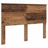 vidaXL Bed Frame with Headboard Old Wood 140 x 190 cm Solid Pine Wood