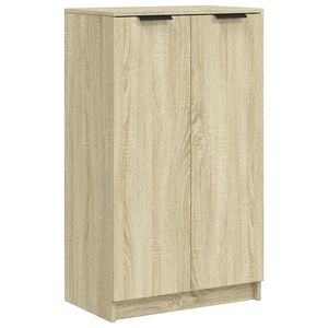 vidaXL Shoe Cabinet Sonoma Oak 59x35x100.5 cm Engineered Wood