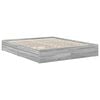 vidaXL Storage Bed Grey Sonoma 160 x 200 cm Engineered Wood