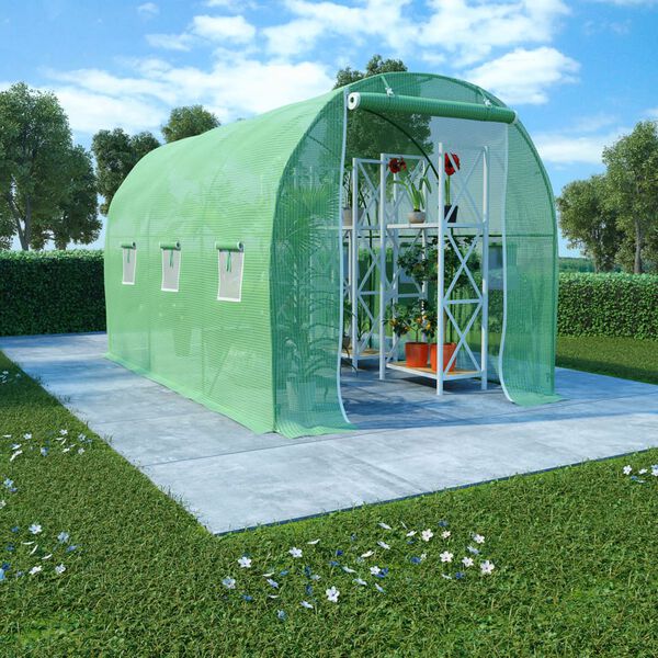 vidaXL Greenhouse 6.86 m&sup2; 3.43x2x2 m