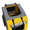 vidaXL Pet Bike Trailer Yellow and Grey Oxford Fabric&Iron