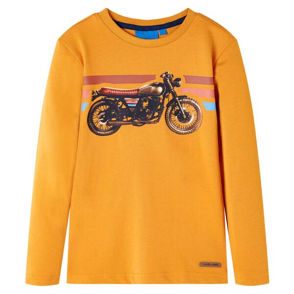 Kids' T-shirt with Long Sleeves Ochre 92