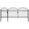 vidaXL Garden Fence Gate with Arched Top ASSEN 200 x 400 cm Steel