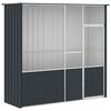 vidaXL Bird Cage Anthracite 215x78x200 cm Galvanised Steel
