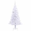 vidaXL Artificial Christmas Tree with Stand White 150 cm PVC and Steel