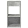 vidaXL Bedside Cabinets with Drawer 2 pcs Concrete Grey 35x34x66.5 cm