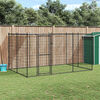 vidaXL Outdoor Dog Kennel Steel with Roof 7.26 m²