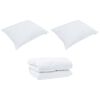 vidaXL Winter Duvet with Pillow 3 pcs White Microfiber