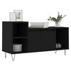 vidaXL TV Cabinet Black 100x35x55 cm Engineered Wood
