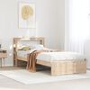 vidaXL Bed Frame with Headboard without Mattress 90x190 cm Single