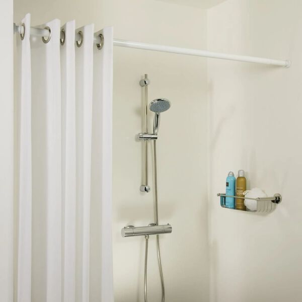 Sealskin Telescopic Shower Curtain Rod 125-220 cm White