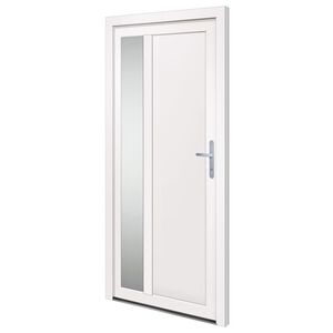 vidaXL Front Door White 98x200 cm PVC