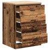 vidaXL Garage Storage Cabinet Old Wood 60x51x85 cm Solid Wood Pine