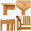 vidaXL Garden Dining Set 5 pcs Brown Solid Acacia Wood