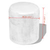 vidaXL Hammered Aluminium Stool/Side Table Silver