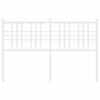 vidaXL Metal Replace Headboard White 120cm