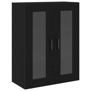vidaXL Wall Cabinet Black Oak 69.5 x 34 x 90 cm Engineered Wood