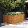 vidaXL Garden Raised Bed 196 x 100 x 69 cm Galvanised Steel