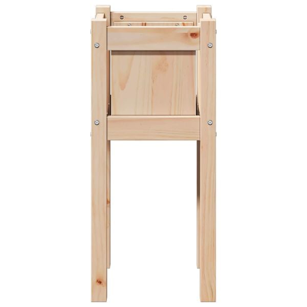vidaXL Garden Planter Nature 31 x 31 x 70 cm Solid Pine Wood