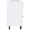 vidaXL Kitchen Base Cabinet "Kalmar" High Gloss White Engineered Wood