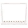 vidaXL Kids Bed Frame White 70x140 cm Solid Wood Pine