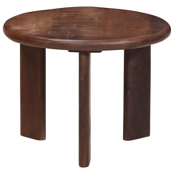vidaXL Nesting Tables 2 pcs Dark Brown Solid Mango Wood
